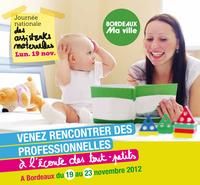 Journée nationale des assistantes maternelles. Du 19 au 23 novembre 2012 à Bordeaux. Gironde. 